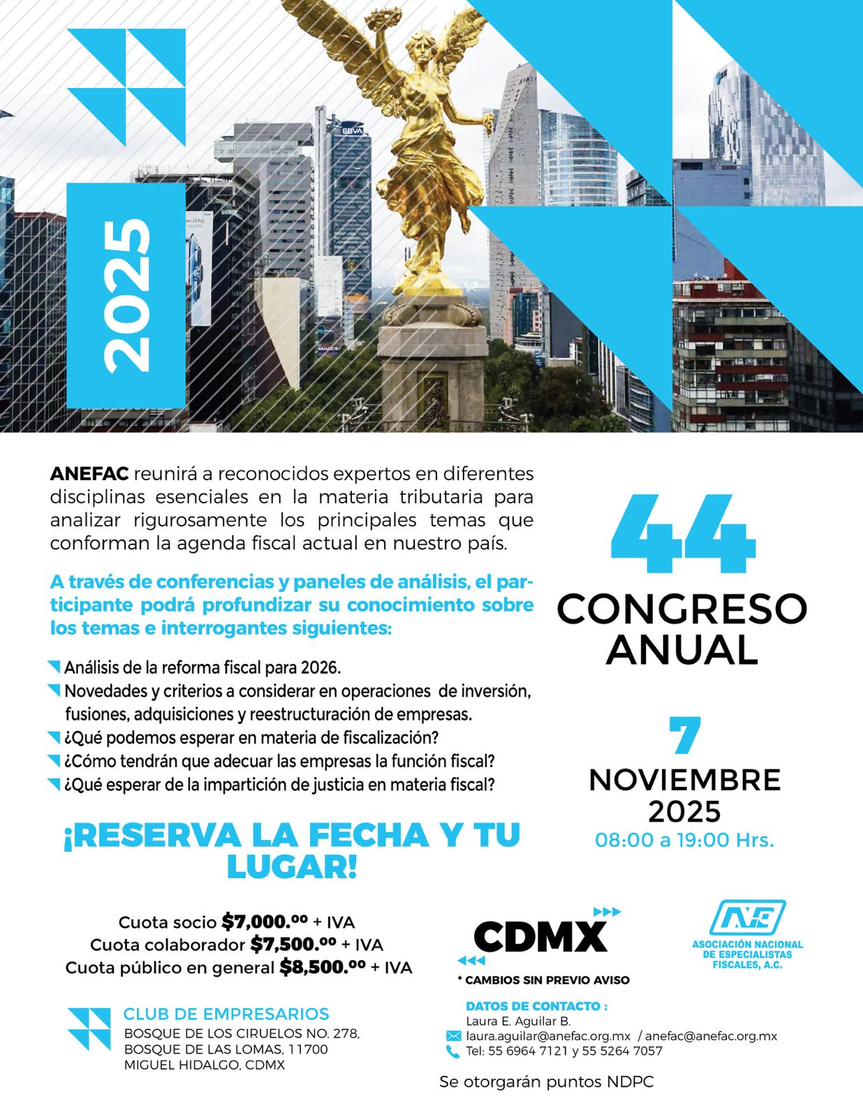 FLYER 44 CONGRESO ANUAL ANEFAC PARA MAIL
